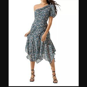 ASTR the Label Santorini Dress Small Blue Peach